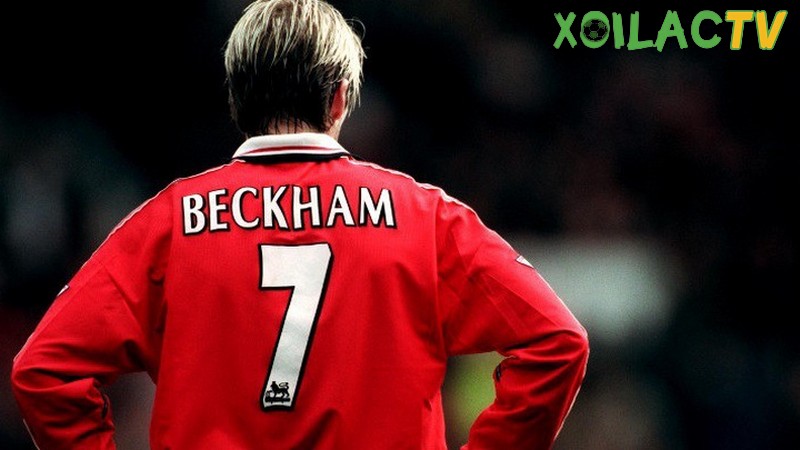 David Beckham là một trong những cầu thủ áo số 7 huyền thoại của Manchester United
